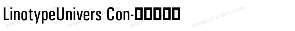 LinotypeUnivers Con字体转换